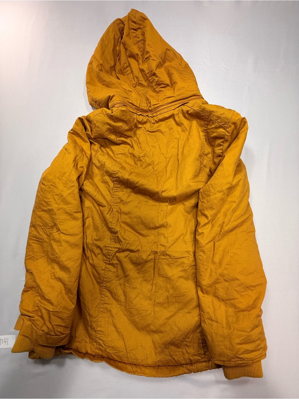 YMI Women's Mustard Hooded Puffer Jacket - Picture 9 of 10